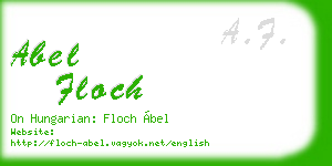 abel floch business card